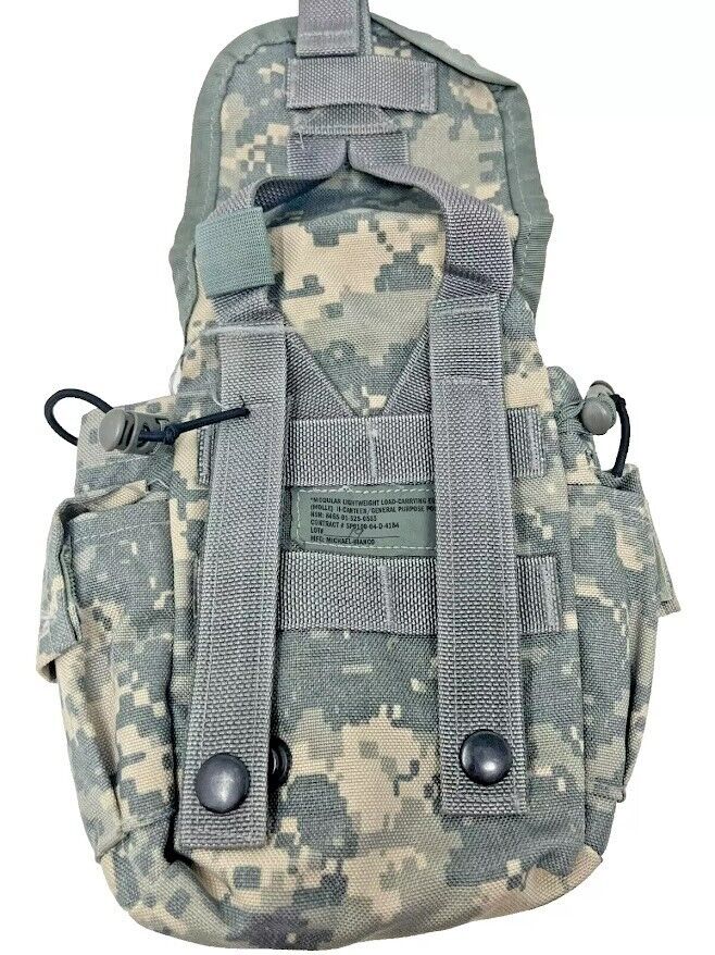 2 Pack MOLLE II Canteen General Purpose Pouch 1QT ACU Digital Camo