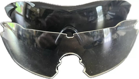 Wiley X Vapor Men's Sunglasses Clear & Smoke Gray Lenses UVA/UVB Plastic Case