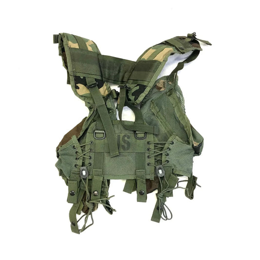 USGI Military Enhanced Tactical Load Bearing Vest Woodland 8415-01-296-8878