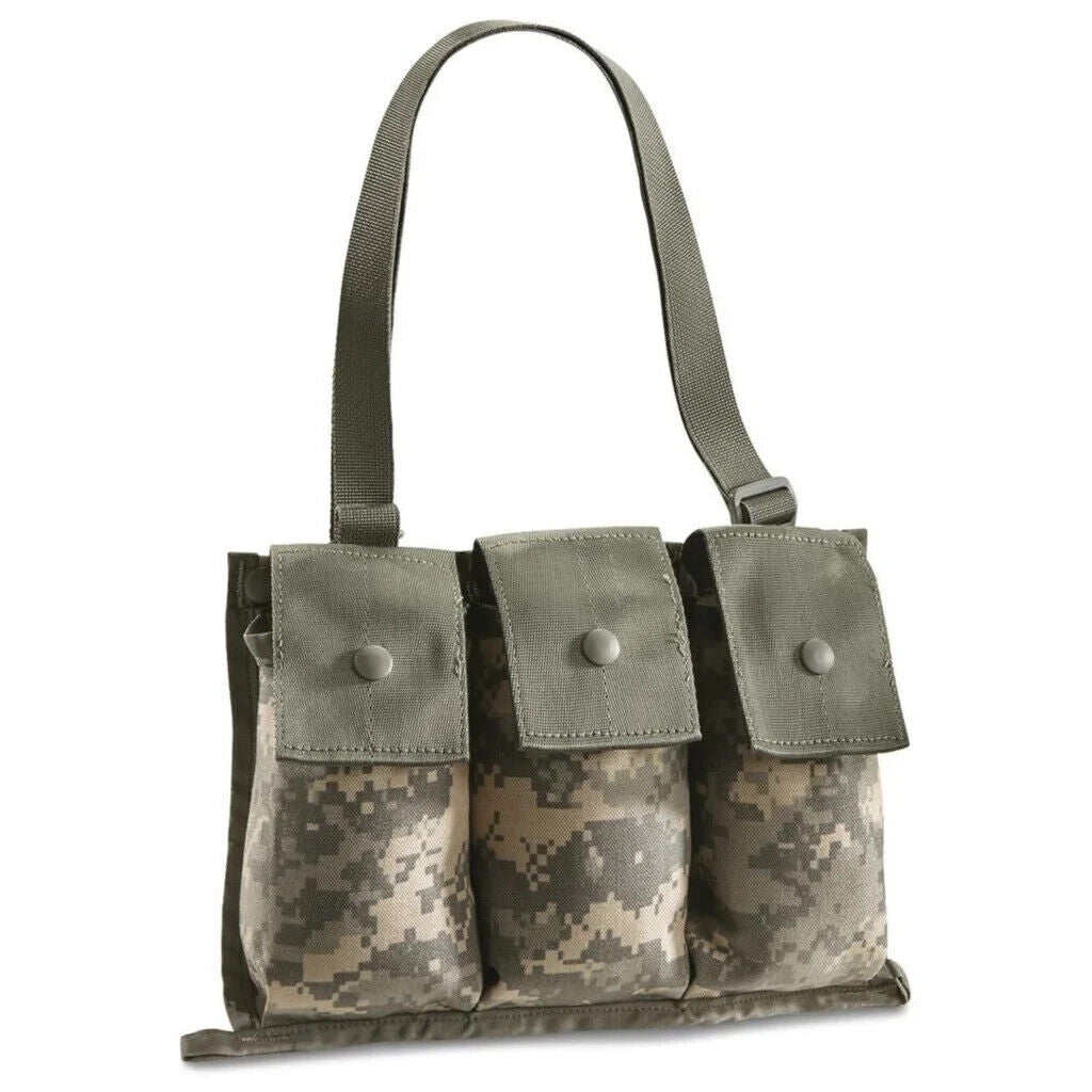 4 Pack Military 6 Magazine Bandoleer MOLLE II Mag Ammunition Pouch w/ Strap