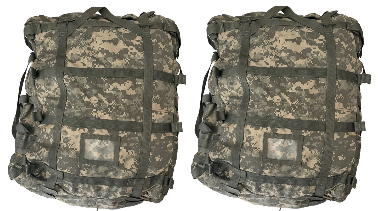 2 Pack USGI Military Surplus Rucksack ONLY Large Field Pack MOLLE II ACU Modular
