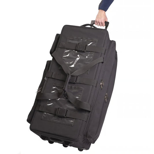 Elite Survival M4 Rolling Rifle Bag Black Tactical Rolling Duffle Deployment Bag
