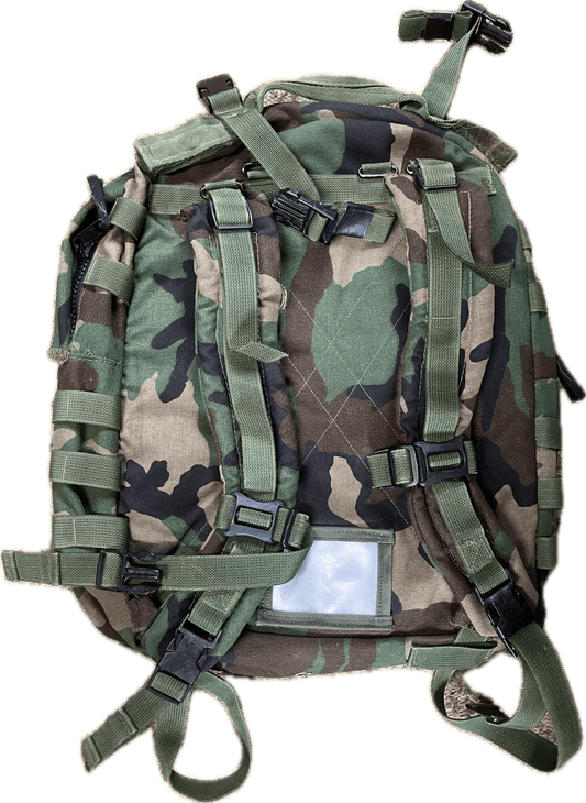 FAIR USGI SDS Woodland MOLLE II Assault Pack With Stiffener