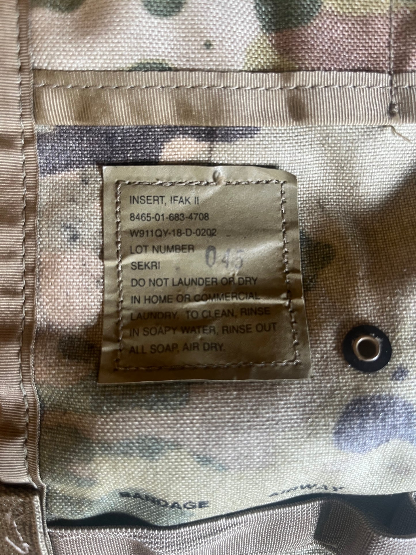 USGI Molle 2 Multicam IFAK 2 Insert OCP 8465-01-683-4708