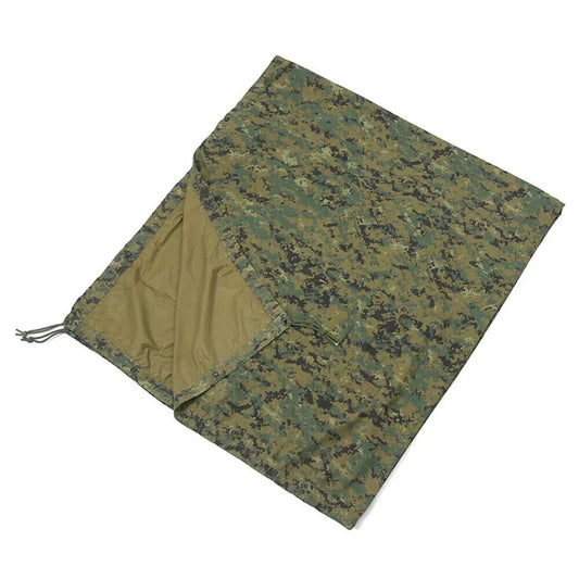 USMC MARPAT Woodland Digital Camo Reversible Field Tarp Tarpaulin POOR