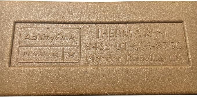 USMC Thermarest USGI Coyote Brown Folding Accordion Sleeping Iso Mat POOR