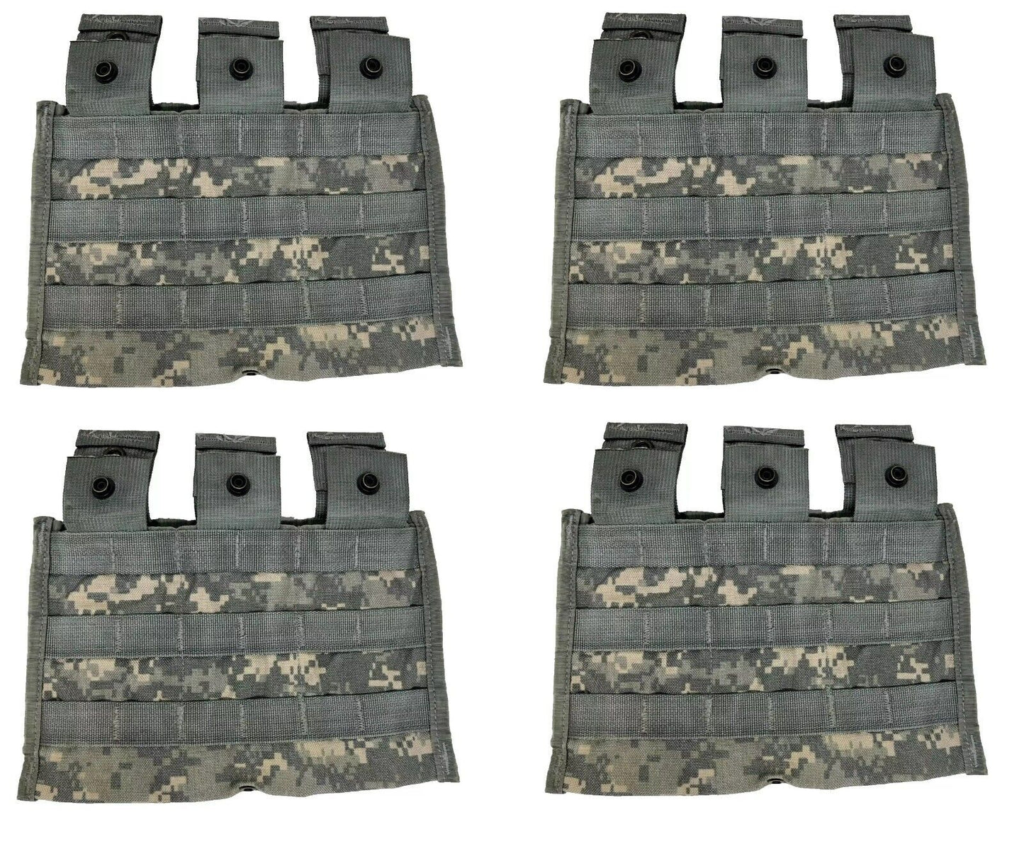 4 Pack USGI Military ACU Triple Mag Pouch Magazine 30 Round ARMY Surplus MOLLE