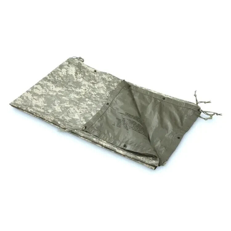 USGI Military Reversible Field Tarp ACU 90 x 80 Ground Tarpaulin Shelter