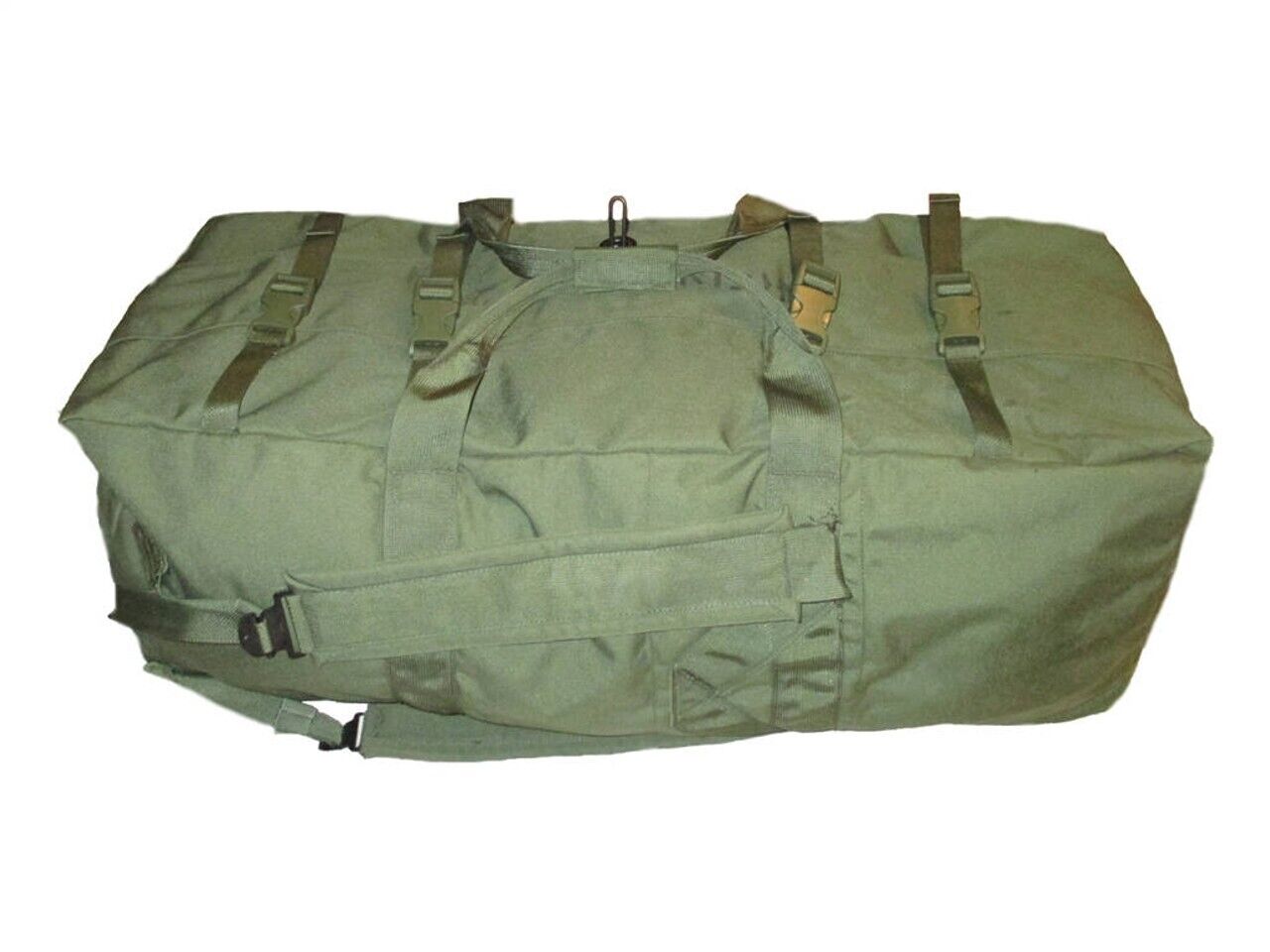 US Military Improved Duffel Duffle Travel Flight Sea Bag Green 8465-01-604-6541