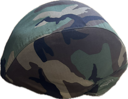 USGI Countermine Ensemble Ballistic LARGE Helmet Cover For PASGT Helmet Woodland