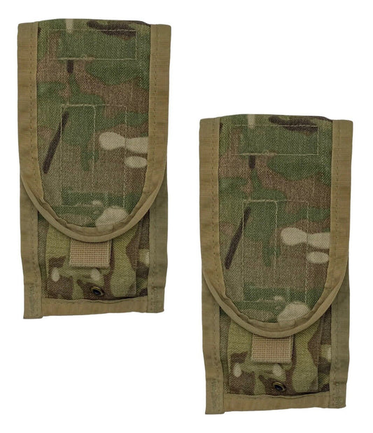 2 Pack USGI Molle Double 30 Round Mag Pouch OCP Multicam Camo