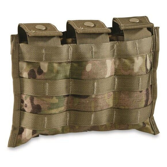 5.56 USGI ARMY ISSUE TRIPLE MAGAZINE POUCH 3 MAG SIDE BY SIDE 8465-01-580-0967