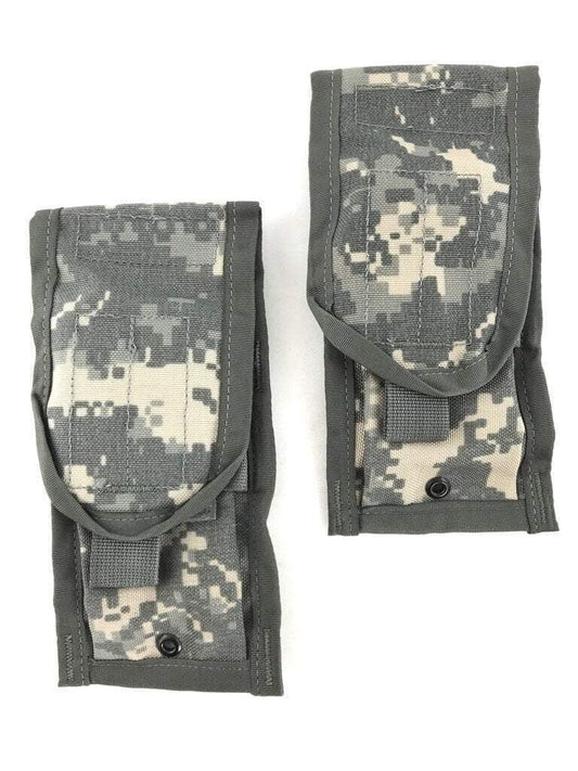 2 Pack USGI Molle Double 30 Round Mag Pouch ACU Digital Camo