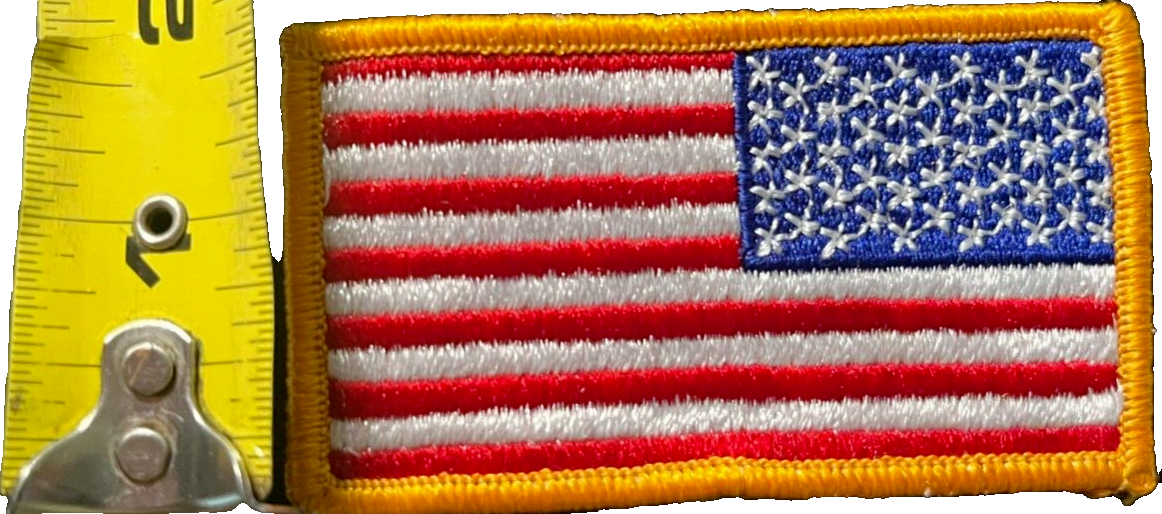 4 Pack U.S. American Flag Right Shoulder Patches REAL Military Sew-On Insignias