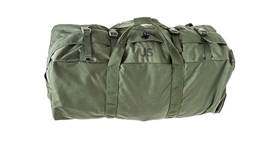 US Military Improved Duffel Duffle Travel Flight Sea Bag Green 8465-01-604-6541