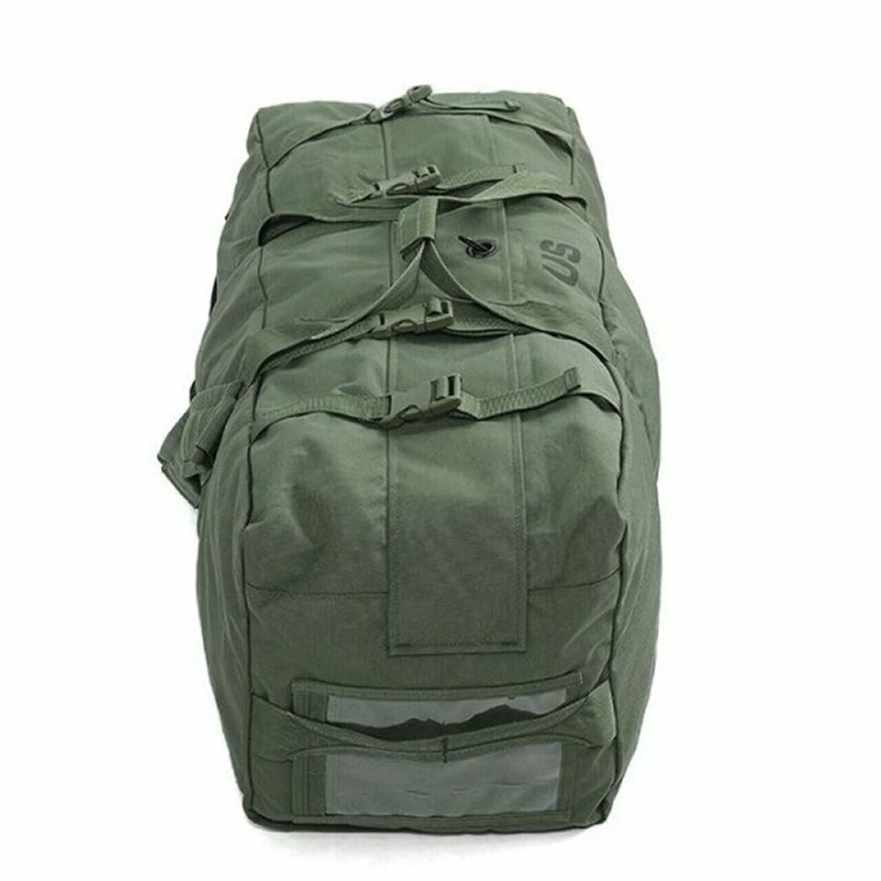 IMPERFECT USGI Military Improved Duffel Travel Sea Bag Green 8465-01-604-6541