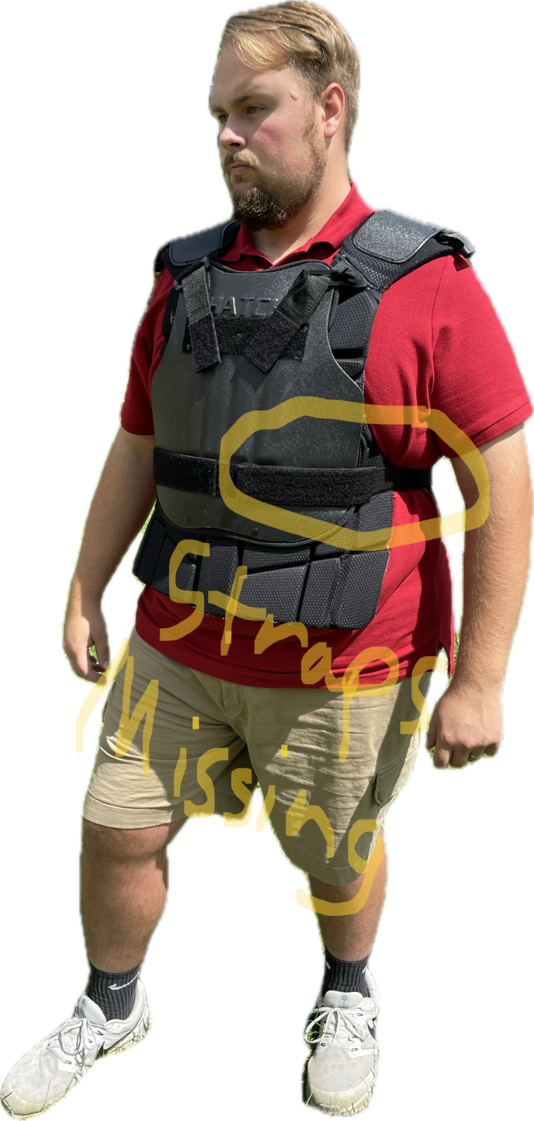 Safariland Hatch Protective Vest Medium to Large Body Armor MISSING STRAPS