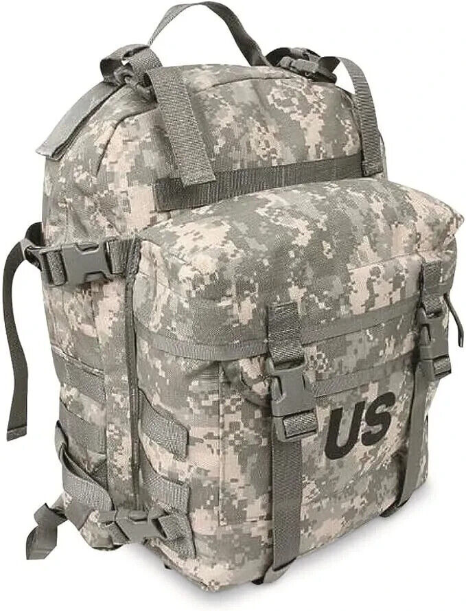 USGI ASSAULT PACK 3 DAY MOLLE II BACKPACK ARMY ACU Made in USA with Stiffener