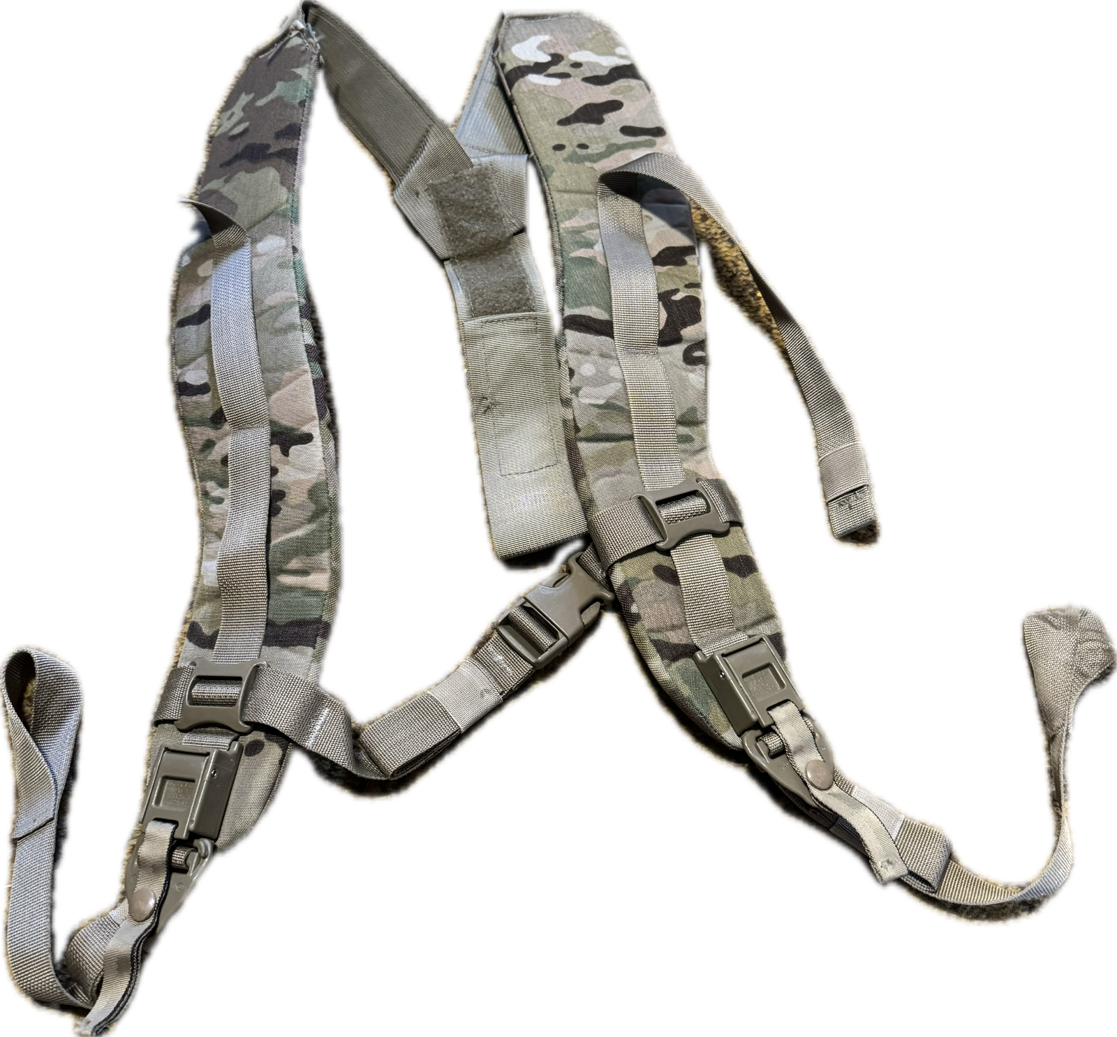 USGI Medium Rucksack Shoulder Straps Multicam Molle II  with QR Straps