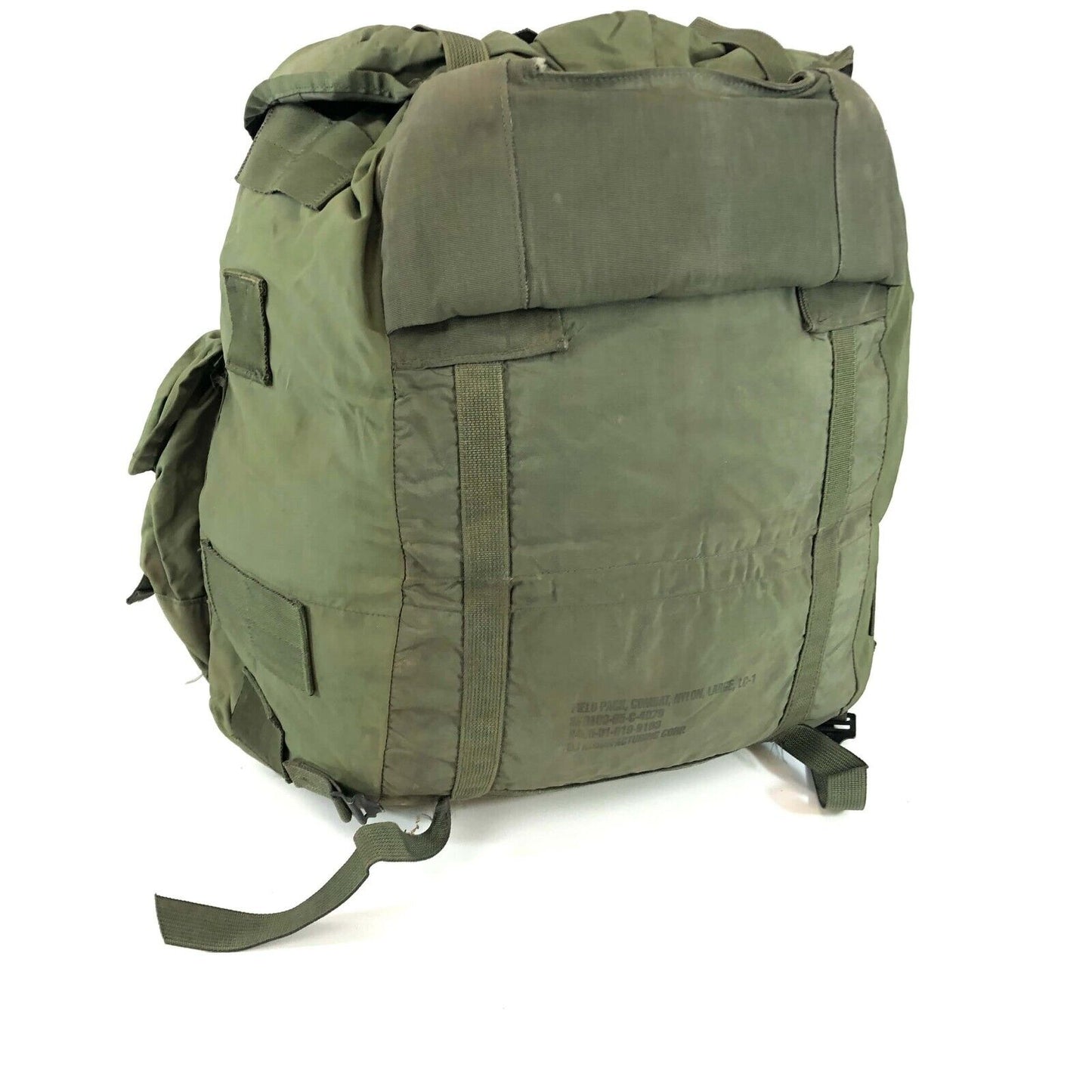 DAMAGED USGI ALICE Field Pack Combat Nylon LC-1 Large Rucksack Green W/O FRAME