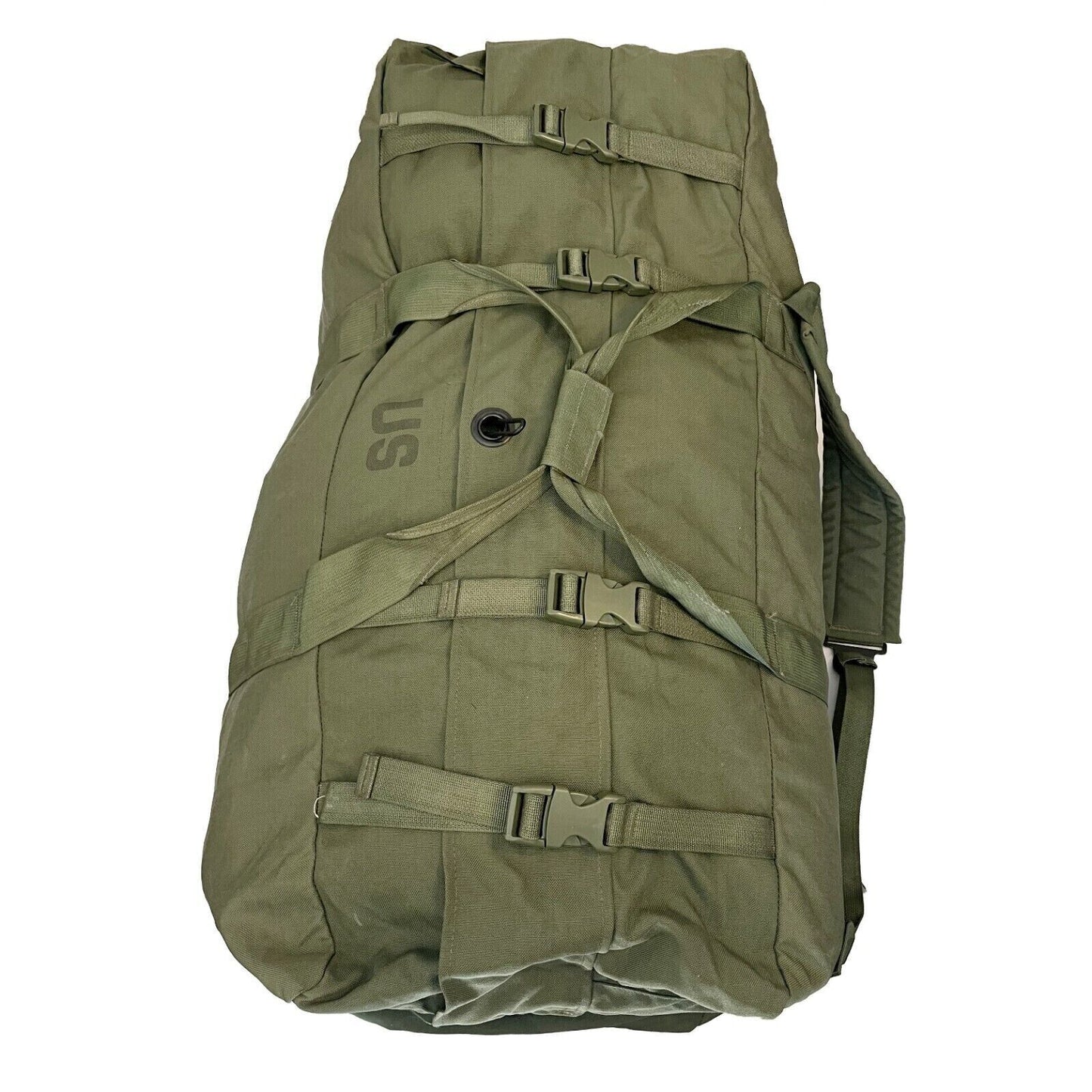 US Military Improved Duffel Duffle Travel Flight Sea Bag Green 8465-01-604-6541