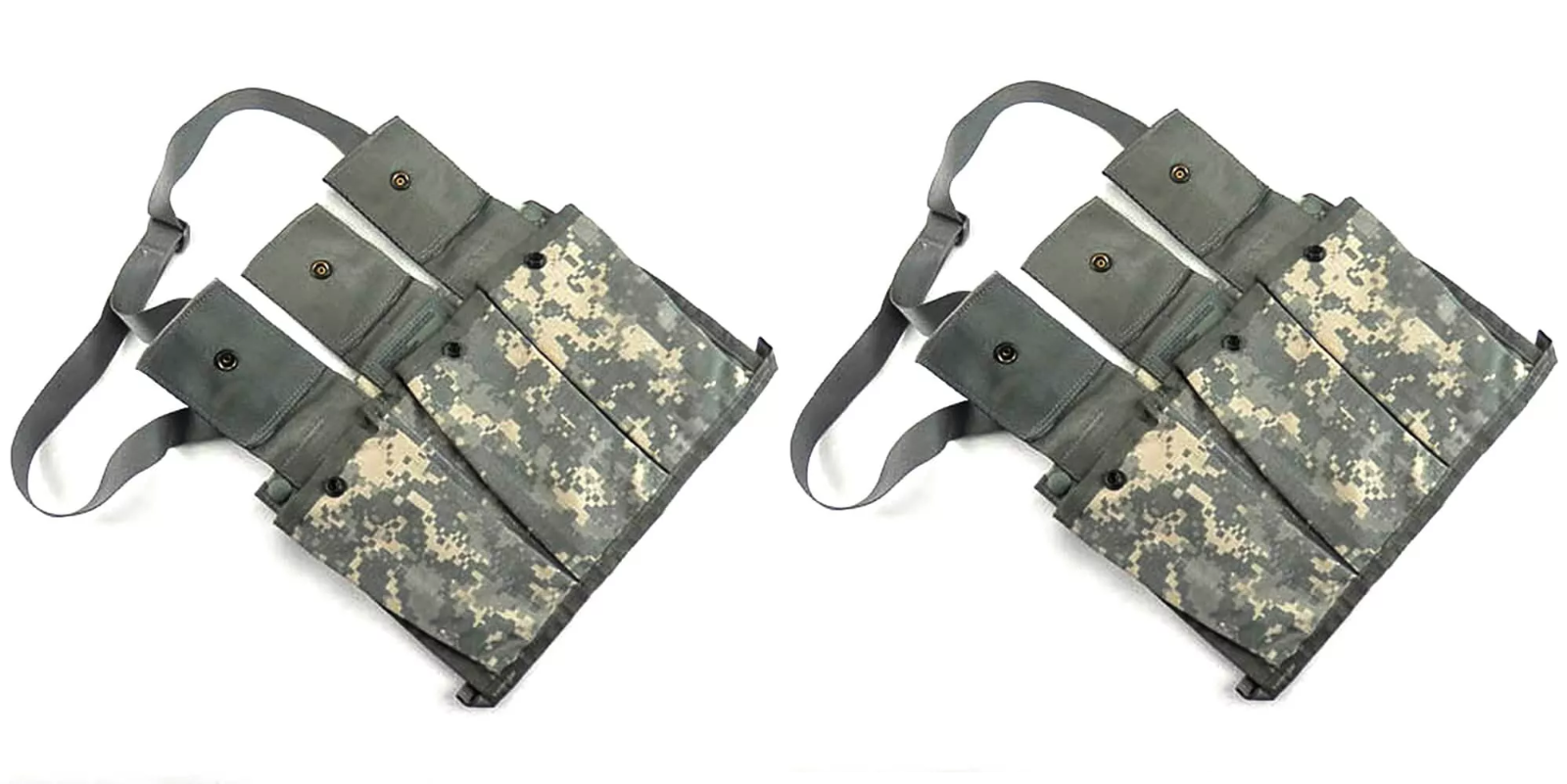 2 Pack Military 6 Magazine Bandoleer MOLLE II Mag Ammunition Pouch w/ Strap