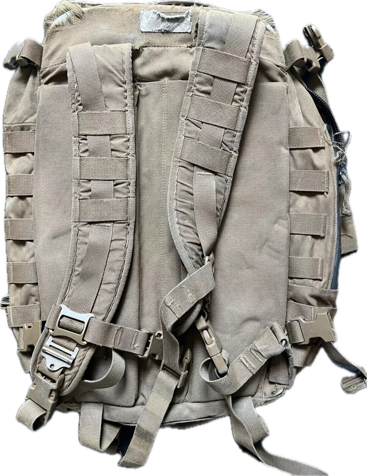 USGI COYOTE BROWN FILBE ASSAULT PACK WITH PLASTIC STIFFENER USMC- POOR CON.