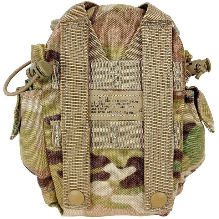 USGI Army 1 QT General Purpose Canteen Pouch Molle II Multicam OCP