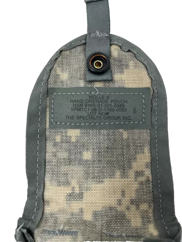 5 PACK USGI Hand Grenade Pouch US Army ACU Digital MOLLE II Utility Pouch VGC