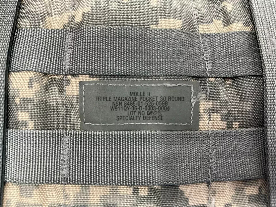 8 Pack USGI Military ACU Triple Mag Pouch Magazine 30 Round ARMY MOLLE II