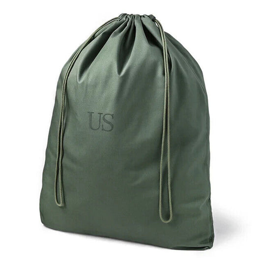 USGI Military Barracks Bag Cotton Laundry Bag Green NSN 8465-00-530-3692