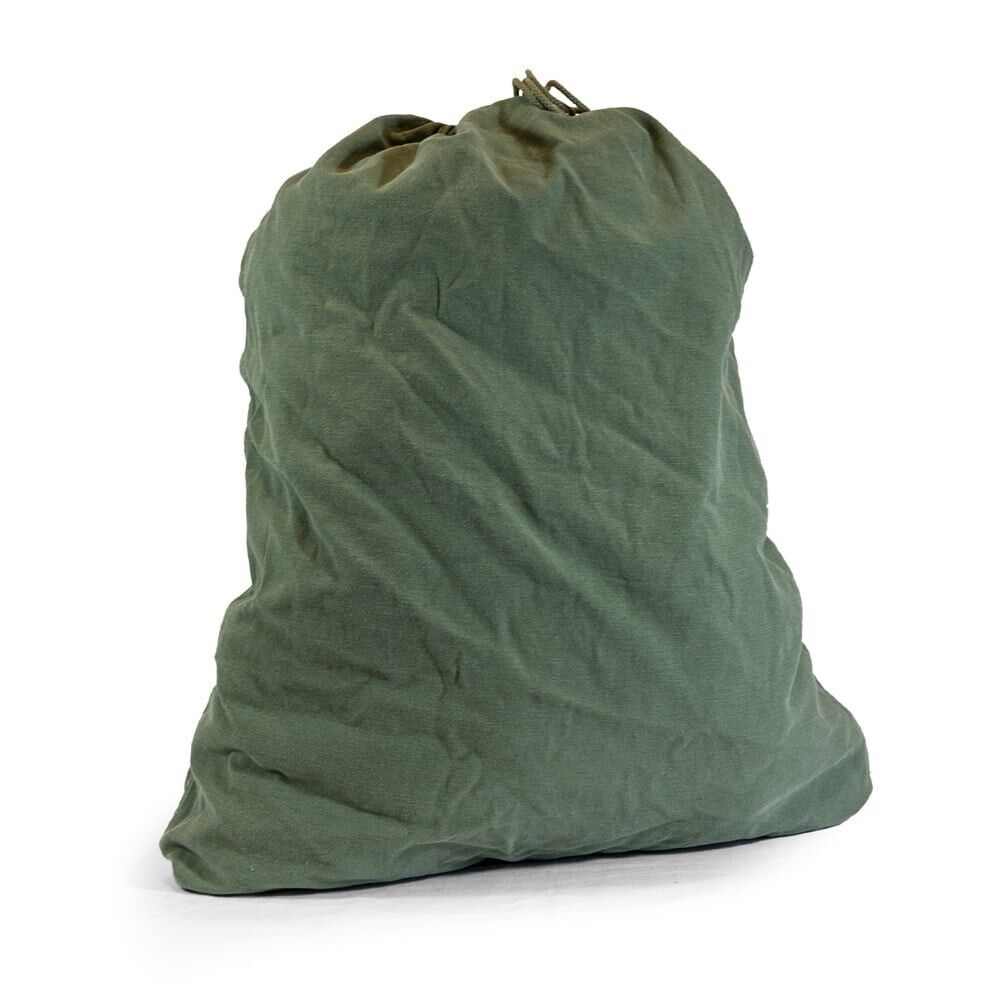 2 Pack USGI Military Barracks Bag Cotton Laundry Bag Green NSN 8465-00-530-3692