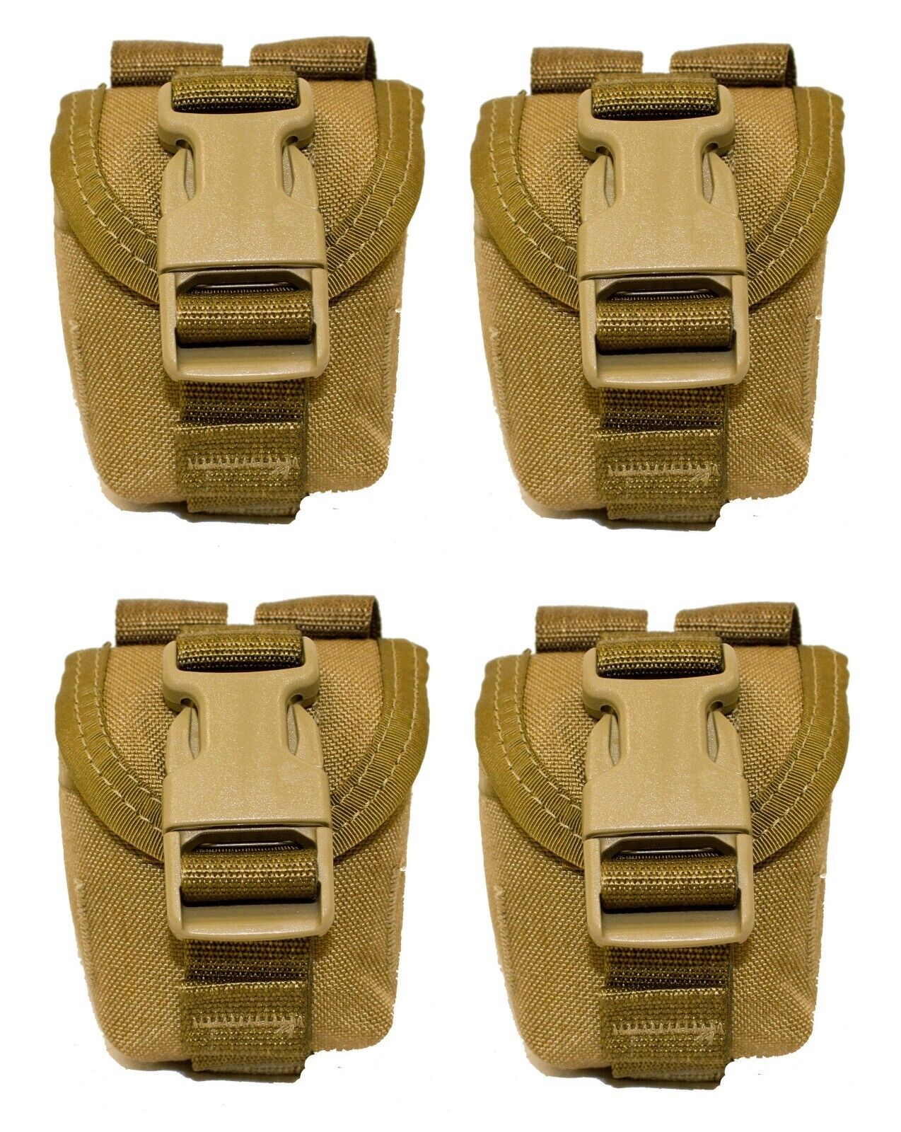 4 Pack USMC M-67 Grenade Pouch Coyote Brown MOLLE ILBE