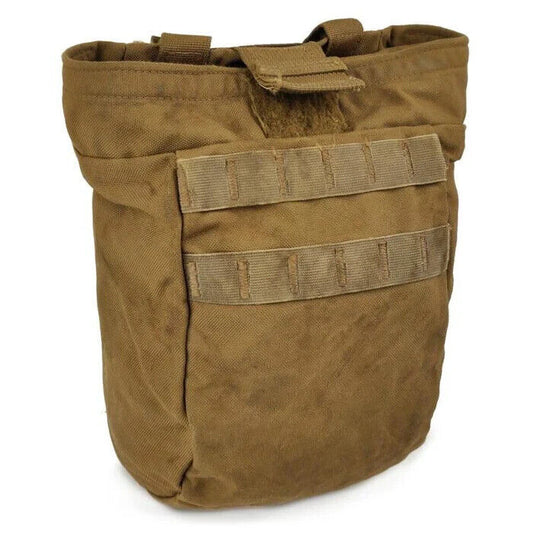 USMC Roll-Up Dump Pouch- Marine Corps Coyote Brown Pouch for Empty Magazines