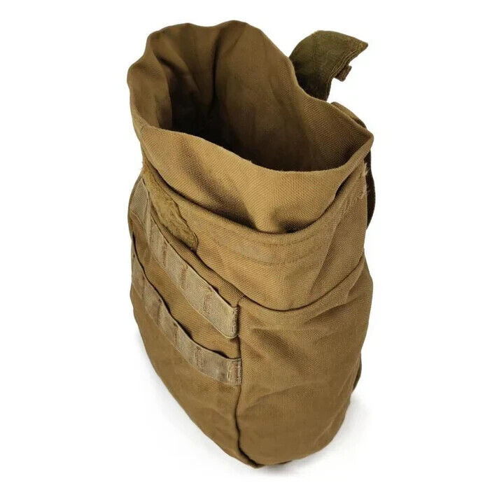 USMC Roll-Up Dump Pouch- Marine Corps Coyote Brown Pouch for Empty Magazines