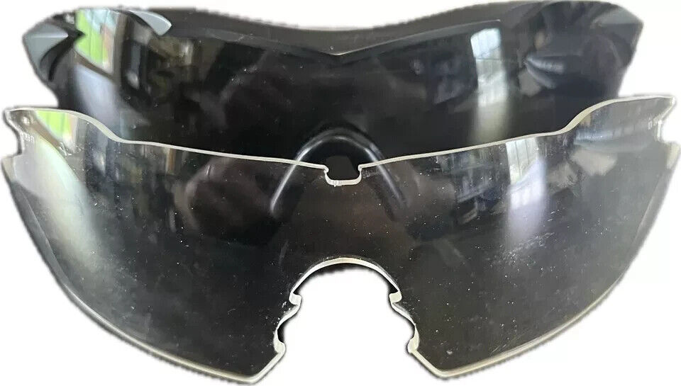 Wiley X Vapor Men's Sunglasses Clear & Smoke Gray Lenses UVA/UVB Plastic Case