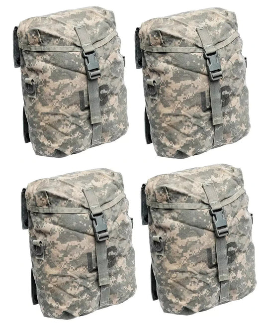 4 Pack USGI Army ISSUED MOLLE II ACU LIGHTWEIGHT SUSTAINMENT POUCH