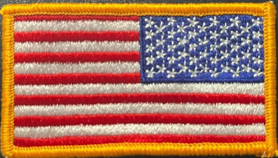4 Pack U.S. American Flag Right Shoulder Patches REAL Military Sew-On Insignias