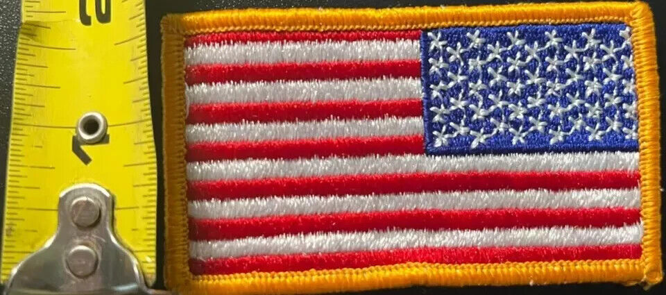 4 Pack U.S. American Flag Right Shoulder Patches REAL Military Sew-On Insignias