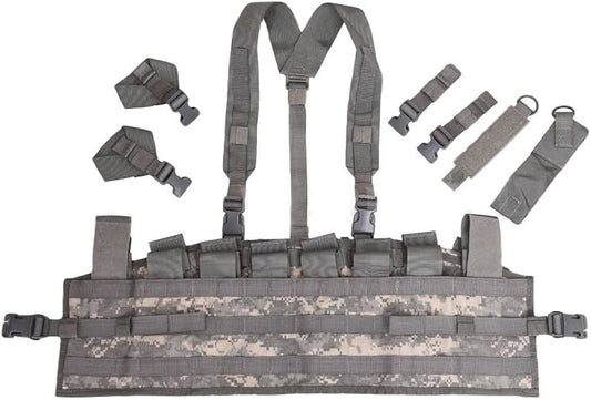 USGI Molle Military Tactical Assault Panel TAP Chest Rig ACU COMPLETE