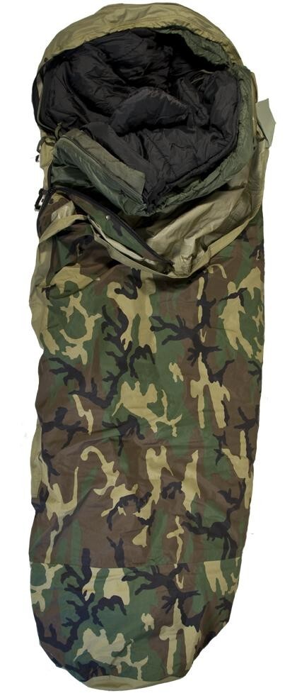 USGI Modular Sleep System Woodland MSS 4 Piece Military Sleep System Woodland