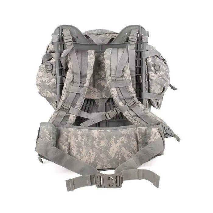 USGI MOLLE II Large Complete Field Pack Set w/ Straps Frame Side Pouches GOOD