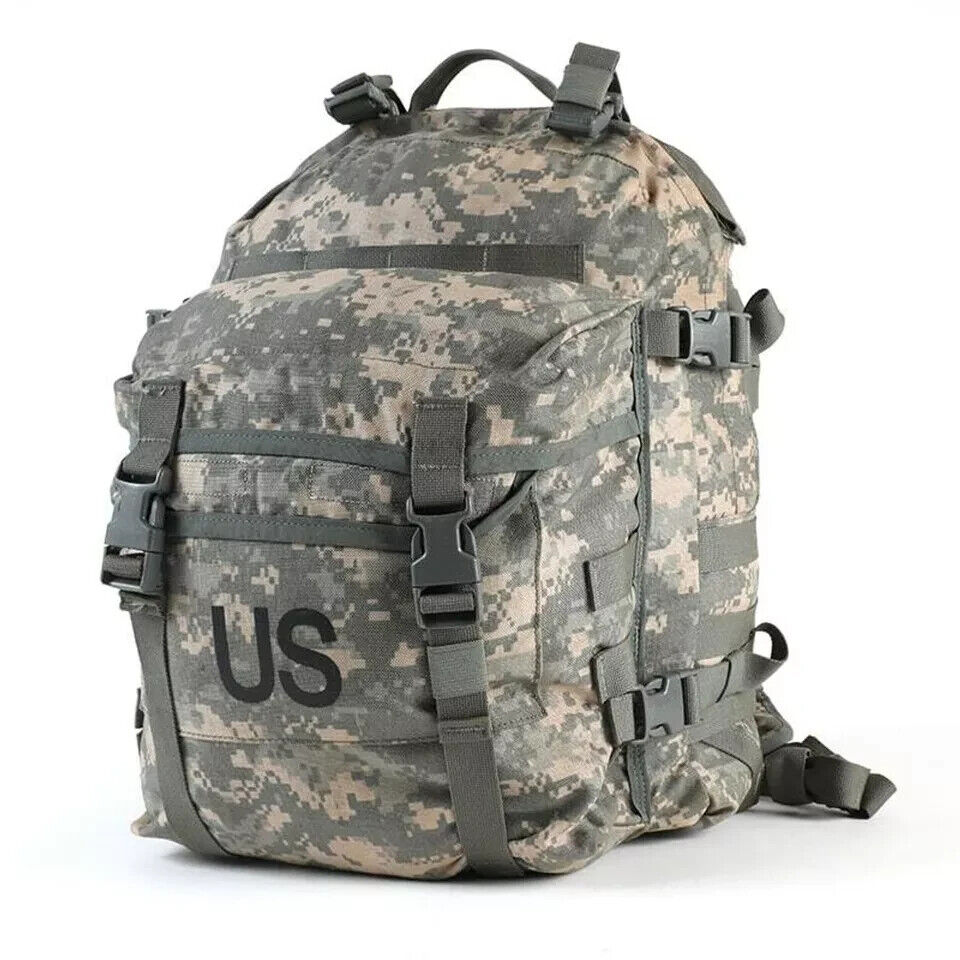 USGI Assault Pack 3 Day MOLLE II Backpack ARMY ACU Made in USA with Stiffener