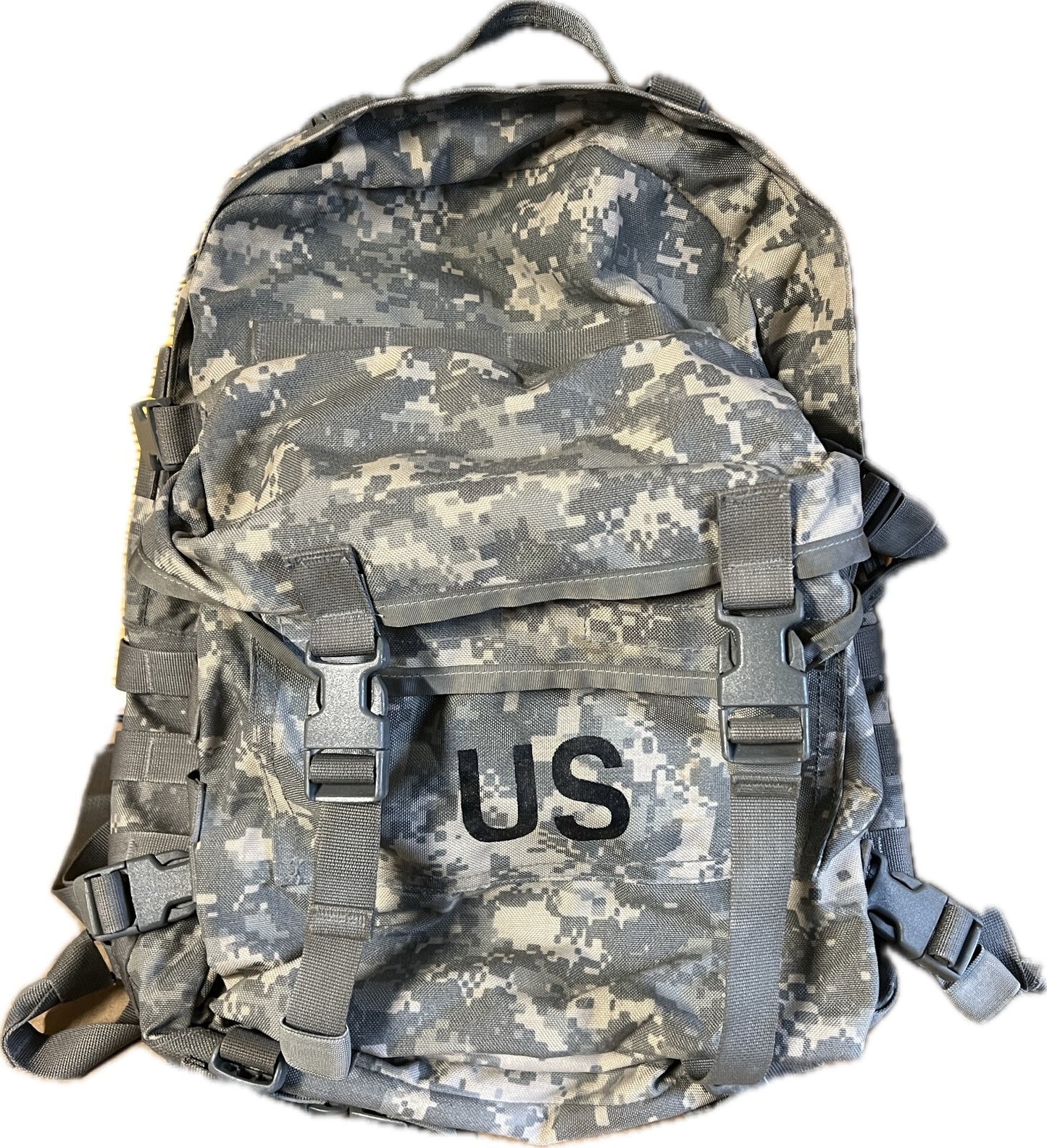 USGI Assault Pack 3 Day MOLLE II Backpack ARMY ACU Made in USA with Stiffener