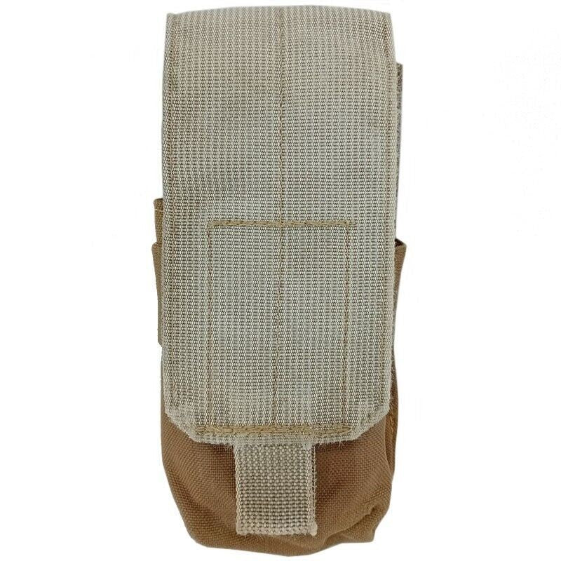 2 Pack USMC Marine Corps Single Double Mag Pouch Coyote Brown