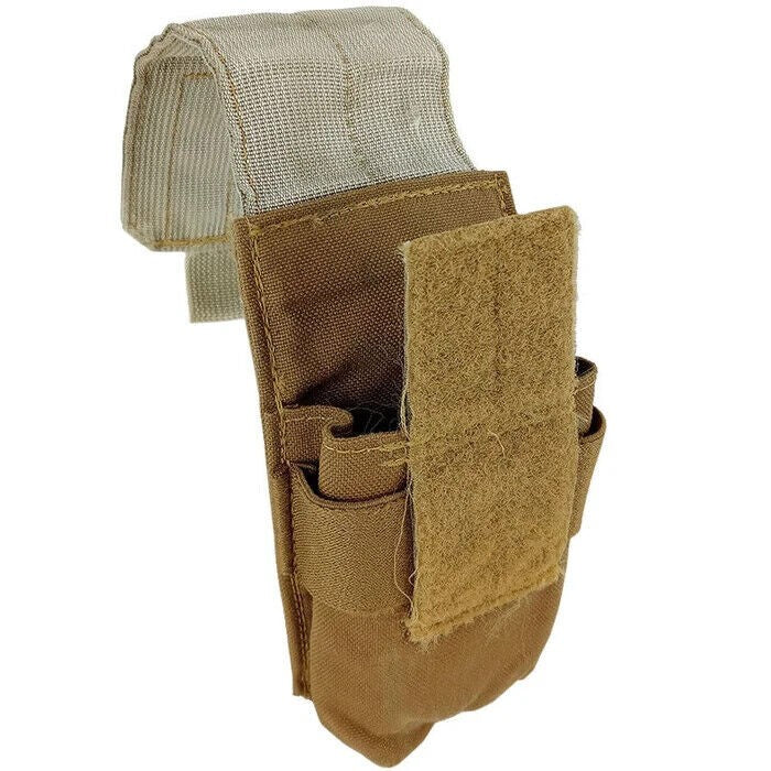 2 Pack USMC Marine Corps Single Double Mag Pouch Coyote Brown