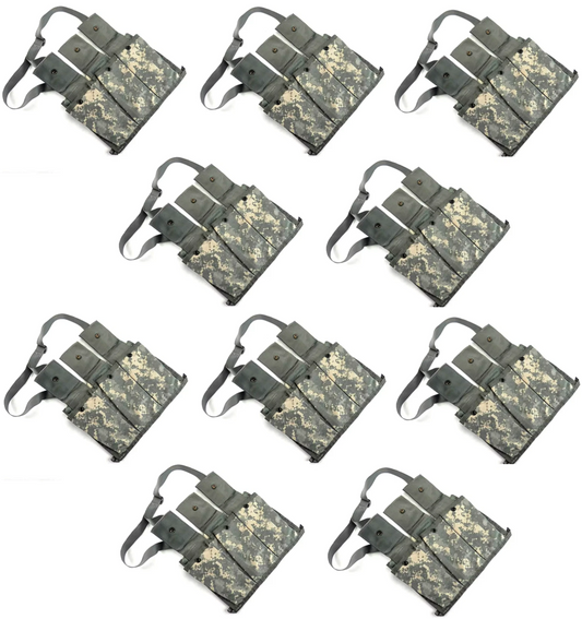 10 Pack Military 6 Magazine Bandoleer MOLLE II Mag Ammunition Pouch w/ Strap