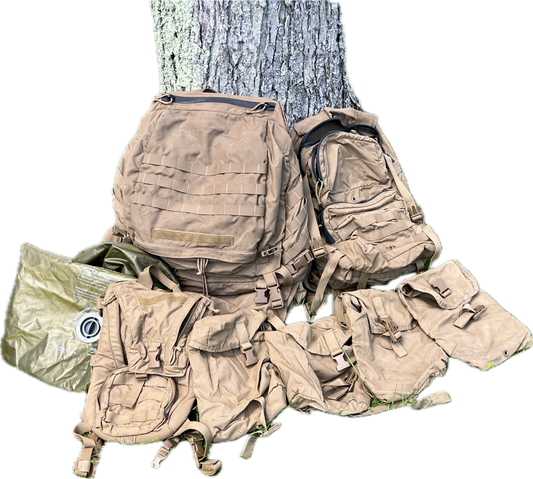 USMC Complete Main Pack SYSTEM Coyote Backpack Large Rucksack FILBE