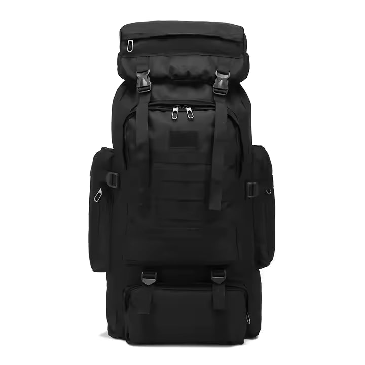 Professional Tactical Rucksack 70L+ Hiking Camping Travel Backpack Waterproof