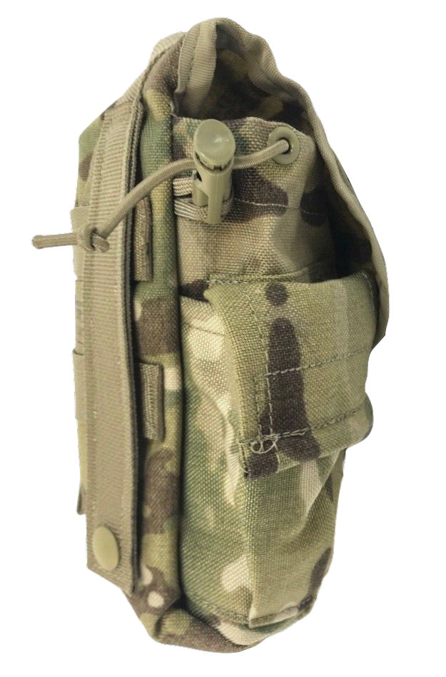2 Pack DAMAGED US Army 1 QT General Purpose Canteen Pouch Molle II Multicam OCP